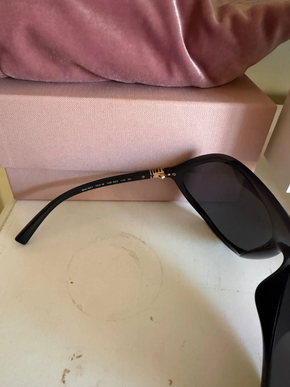 Miu miu oversized shield sunglasses